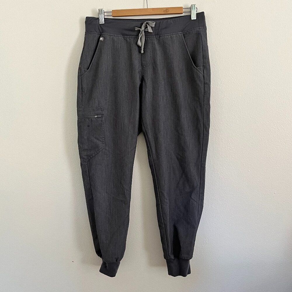 Figs Zamora Jogger Scrub Pants Grey Petite M